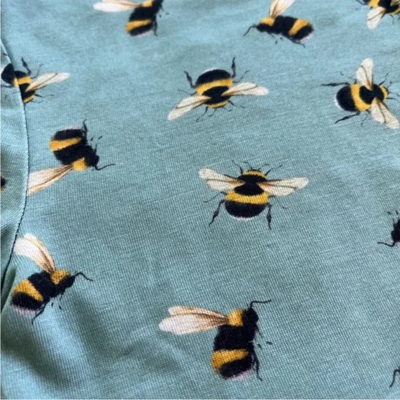 NEW Posh Peanut BEES 2pc Pajamas Shorts Set Size 5-6 Bamboo - Picture 5 of 8